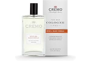 Cremo Cologne Spray, Spice & Black Vanilla, 3.4 Ounce