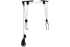 RAD CYCLE PRODUCTS Bike Hoists - Overhead Pulley System with 100 lb Capacity for Bicycles or Ladders - Secure Garage Ceiling Storage by Rad Cycle
