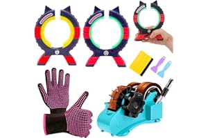 WAQONUY 3-in-1 Size Tumbler Clamp for Sublimation,Cup Cradle for Crafting Tumblers,Sublimation Cup Holder Clamp for 15oz 20oz 30oz Cups,Mug Clamps for Sublimation,Tumbler Wrapper(Black)