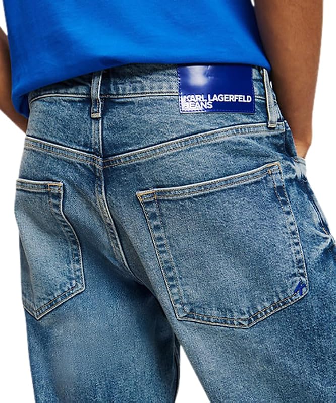 Uomo Tapered Denim Washed Blue 3630