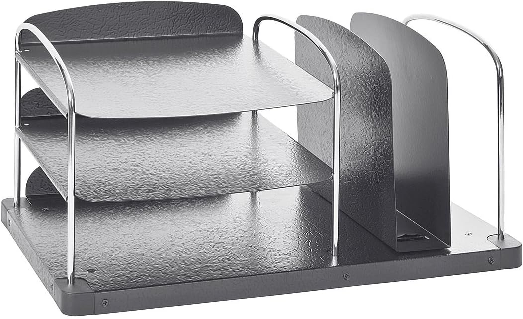 Buddy Products Trio Desk Combo, 3 Vertical and 3 Horizontal Pockets, 11 x 8.25 x 16