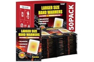Hand Warmers - Up to 20 Hours of Heat - 6/20/50/100 Pack Super Long Lasting Air Activated Disposable Warmers, All Natural & P