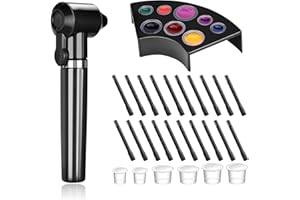 Tattoo Ink Mixer Kit, ATOMUS Tattoo Pigment Mixer with 1pc 8 Holes Tattoo Ink Caps Holder 150 pcs Ink Caps Cups Mixed Size 10