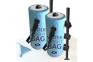 Blasoul Sandbags or Water Weight Bag Updated(10Lx2pcs)with Silicone Funnel,PVC Waterproof and Sealed Ports to Prevent Water Ingress/Leakage for Above Ground/in-Ground Pool Steps or Canopy/Tent Weights