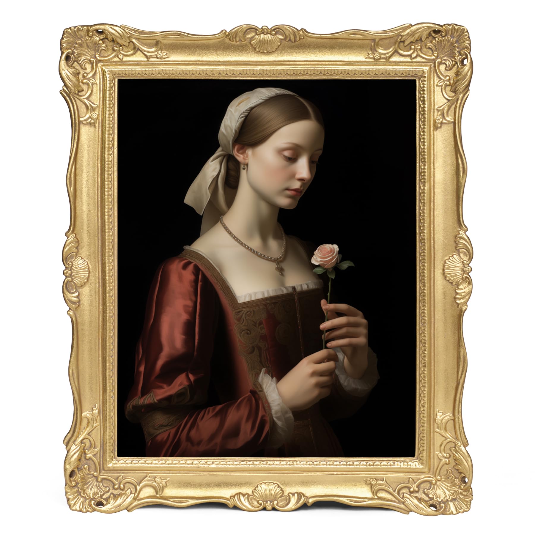 Photo 1 of ***DAMAGED*** Vintage 11x14 Picture Frame Gold, Textured Antique Picture Frames with Embossed Flower Design, Ornate Frame for 11x14 Photo, Resin Antique Frames Tabletop & Wall Hanging, Home Decor***DAMAGED***