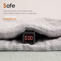 SE SOFTEXLY Cotton Blanket, 4-Layer White Throw