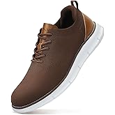 SVNKE Men's Mesh Dress Shoes Casual Business Lace Up Oxford Sneakers Lightweight Breathable Walking Shoes Comfortable Thick Sole Tennis Footwear