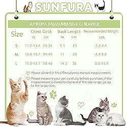 SUNFURA Cat Recovery Suit, Kitten Surgical Full