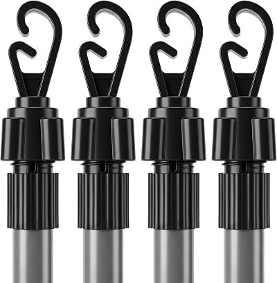 Vivo Technologies 2.2m Telescopic Washing Line Prop Pole Set of 4