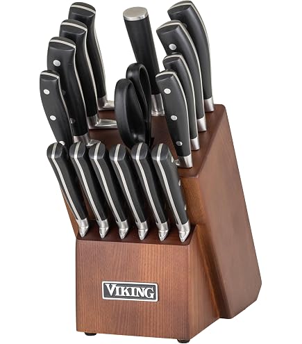 Amazon.com: Viking 7 Piece Kitchen Knife Set with Wood Block