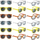 Zhengmy 18 Pack Animal Print Sunglasses, Kid Sunglasses Animal Jungle Party Favors for Boys and Girls, Kids Children Birthday