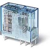 Finder Power Relay Dpdt-2Co 24Vdc, 8A, Pc Board - 40.52.7.024.0000