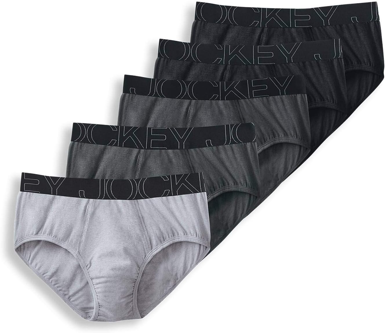 Jockey Men's Underwear ActiveBlend Brief - 5 Pack