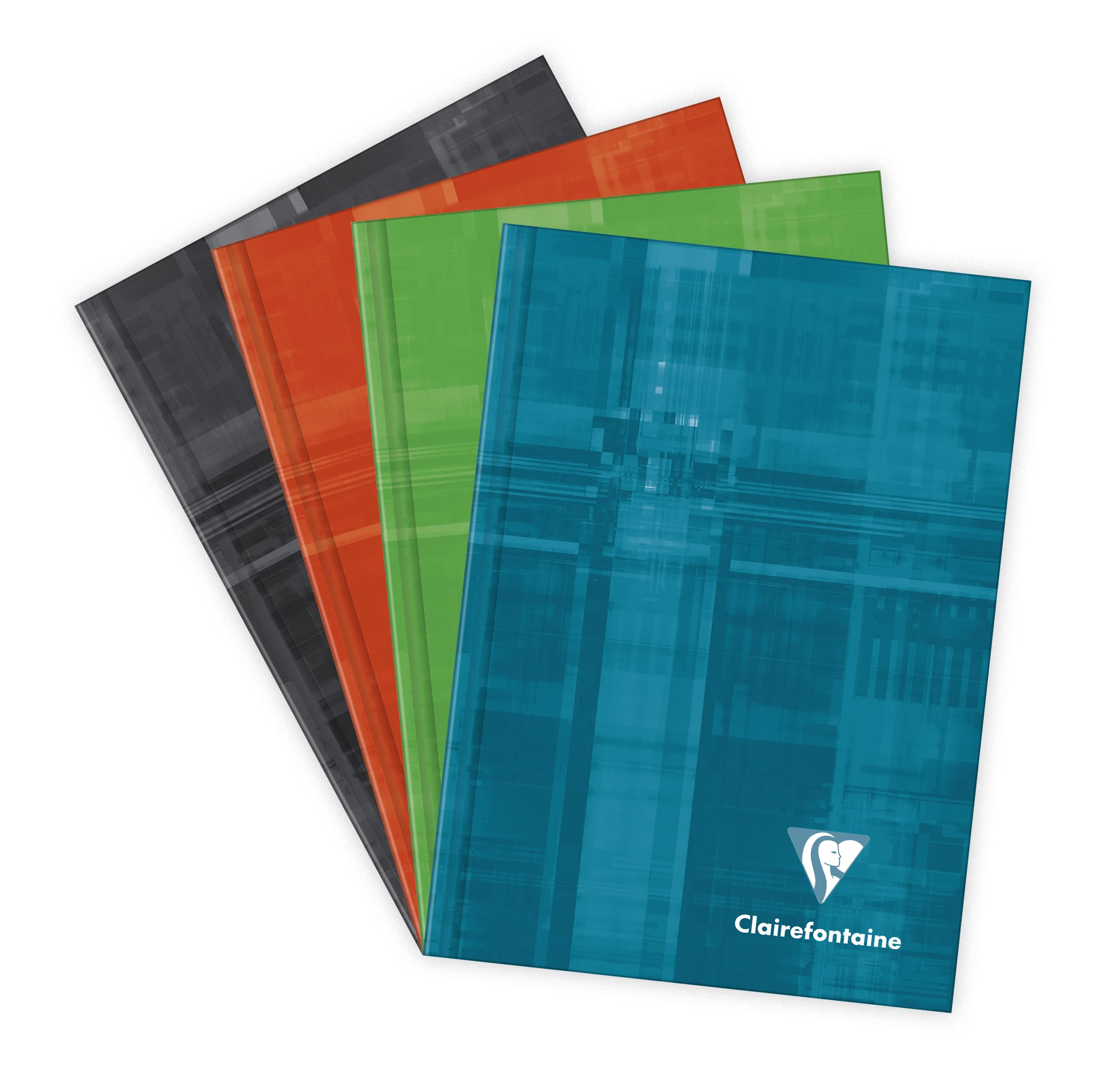 Clairefontaine 69496C - One Hardcover Notebook - Dimensions: 10.5 x 14.8 cm - 192 Lined Pages - White Paper 90 g - Laminated Card Cover - Random Colour