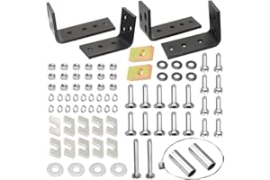 MWEDP 5th Wheel Hitch Installation Kit - Universal Fit for Reese 5th Wheel Trailer Hitches Models #30035, 58058; Includes Hardware & Brackets - Replacement Part for Reese 30439 (10-Bolt Design)