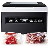 Avid Armor Chamber Vacuum Sealer Machine USVX Ultra Series 10" Seal Bar for Liquid-Rich Wet Foods, Cooking Sous Vide, Infusions. Compact Size Vacuum Chamber Sealer Black Color Great for the Countertop