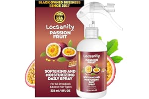 Locsanity Daily Moisturizing Spray for Dull, Dry Locs – Passion Fruit Hair and Scalp Moisturizer for Dreadlocks, Sisterlocks,