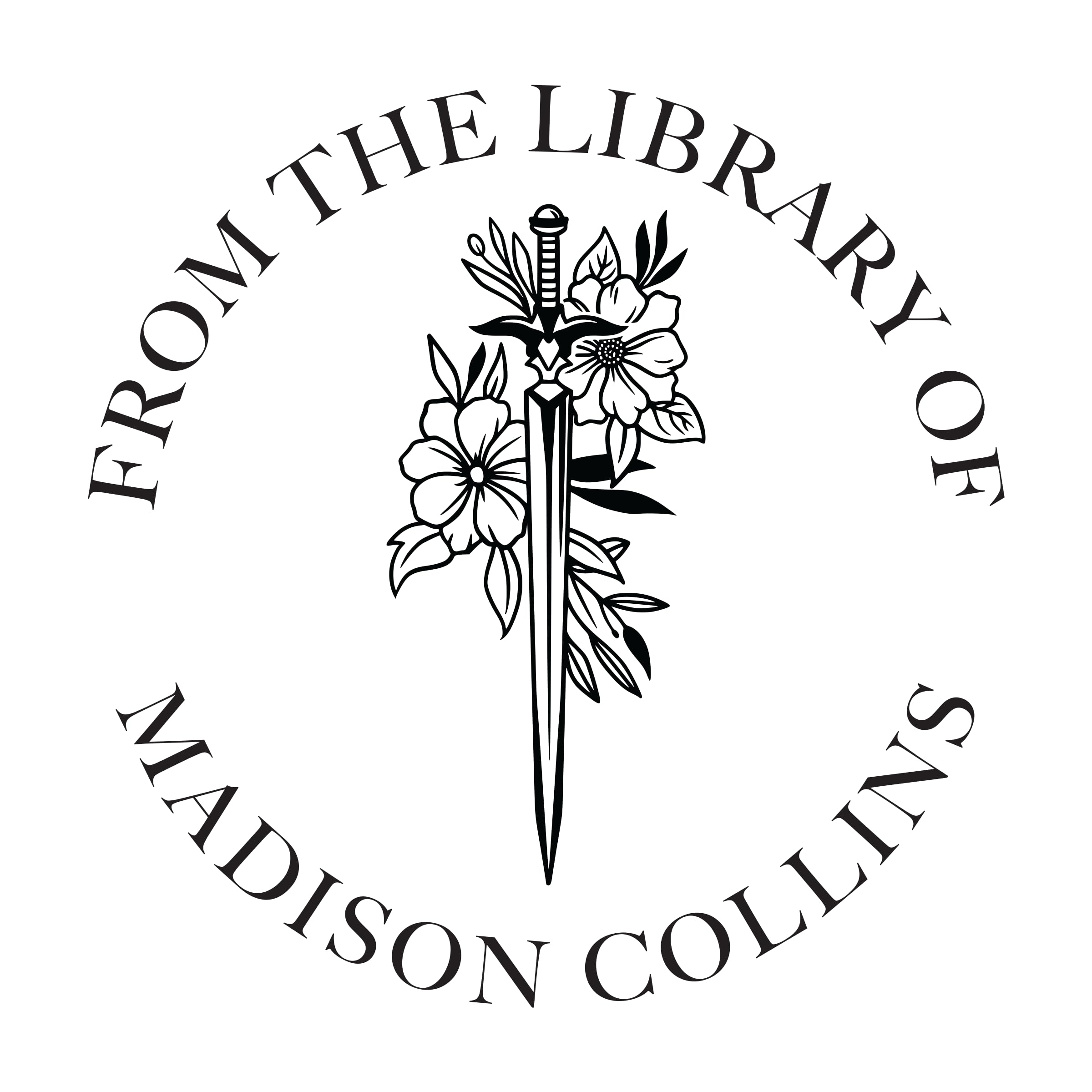 Personalized Book Embosser or Stamp Custom Round