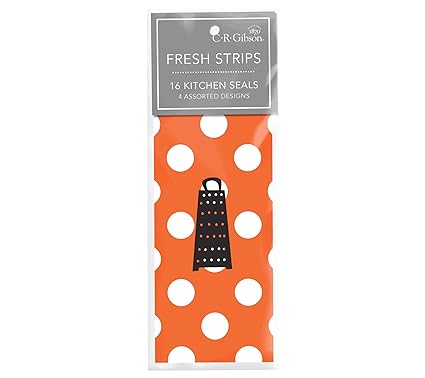 C R Gibson Chevron Polka Dot And Stripe Pattern Resealable