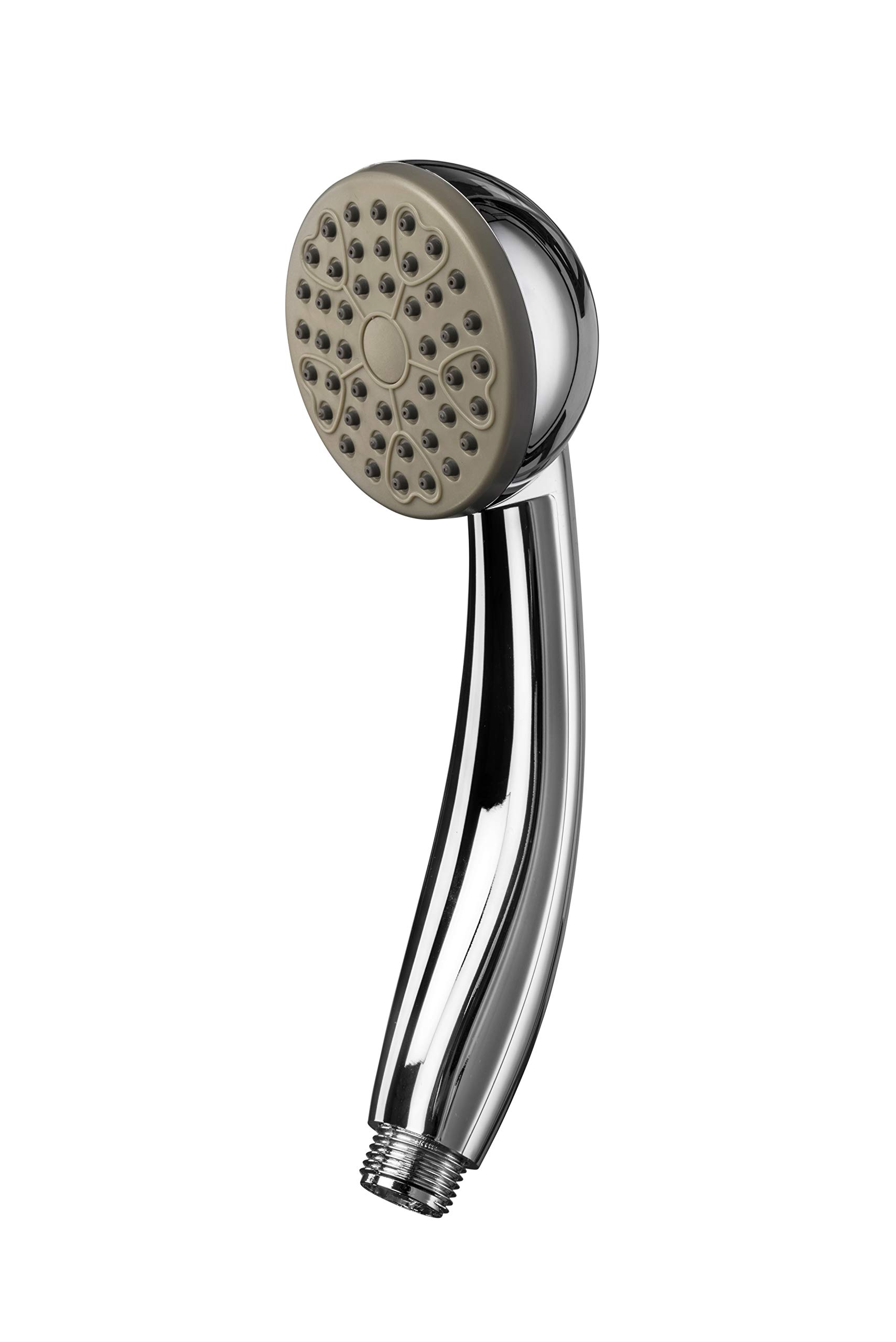 Croydex Single Function Shower Handset with Rub Clean Nozzles, Chrome