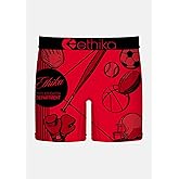 Ethika Men’s Mid Boxer Brief, 4-Way Stretch Performance Underwear - School Spirit