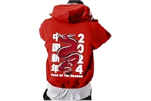 BNisBM Mens Hoodies Pullover,Sweatshirts for Men Hoodies Chinese Dragon Graphic Oversized Hoodies Casual Loose Sweatshirt