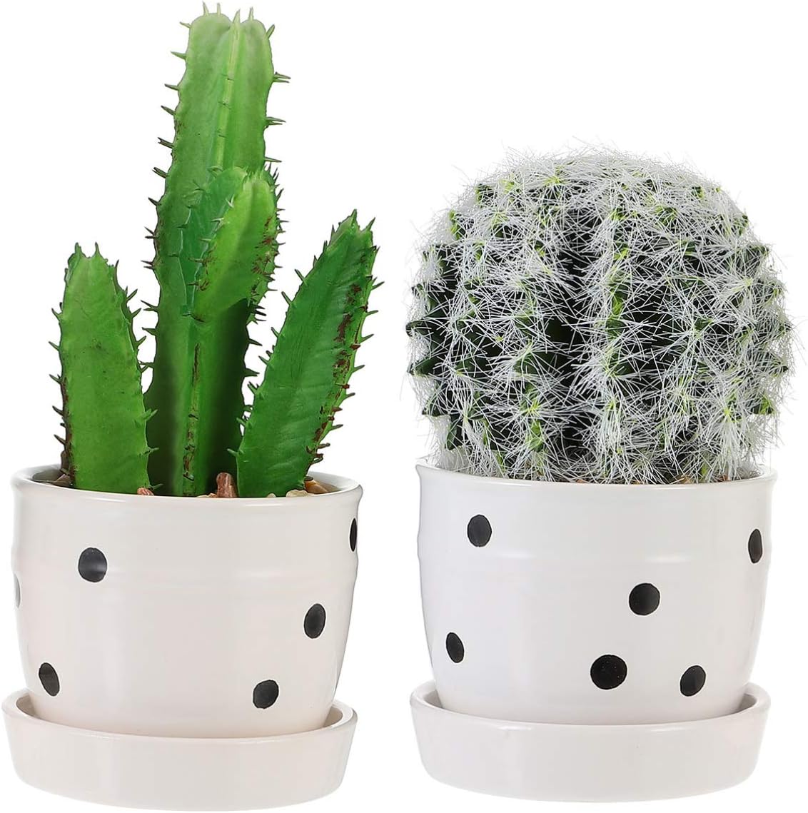 WINOMO 2 Stks Kleine Nep Cactus Met Potten Kunstmatige Cactus Faux
