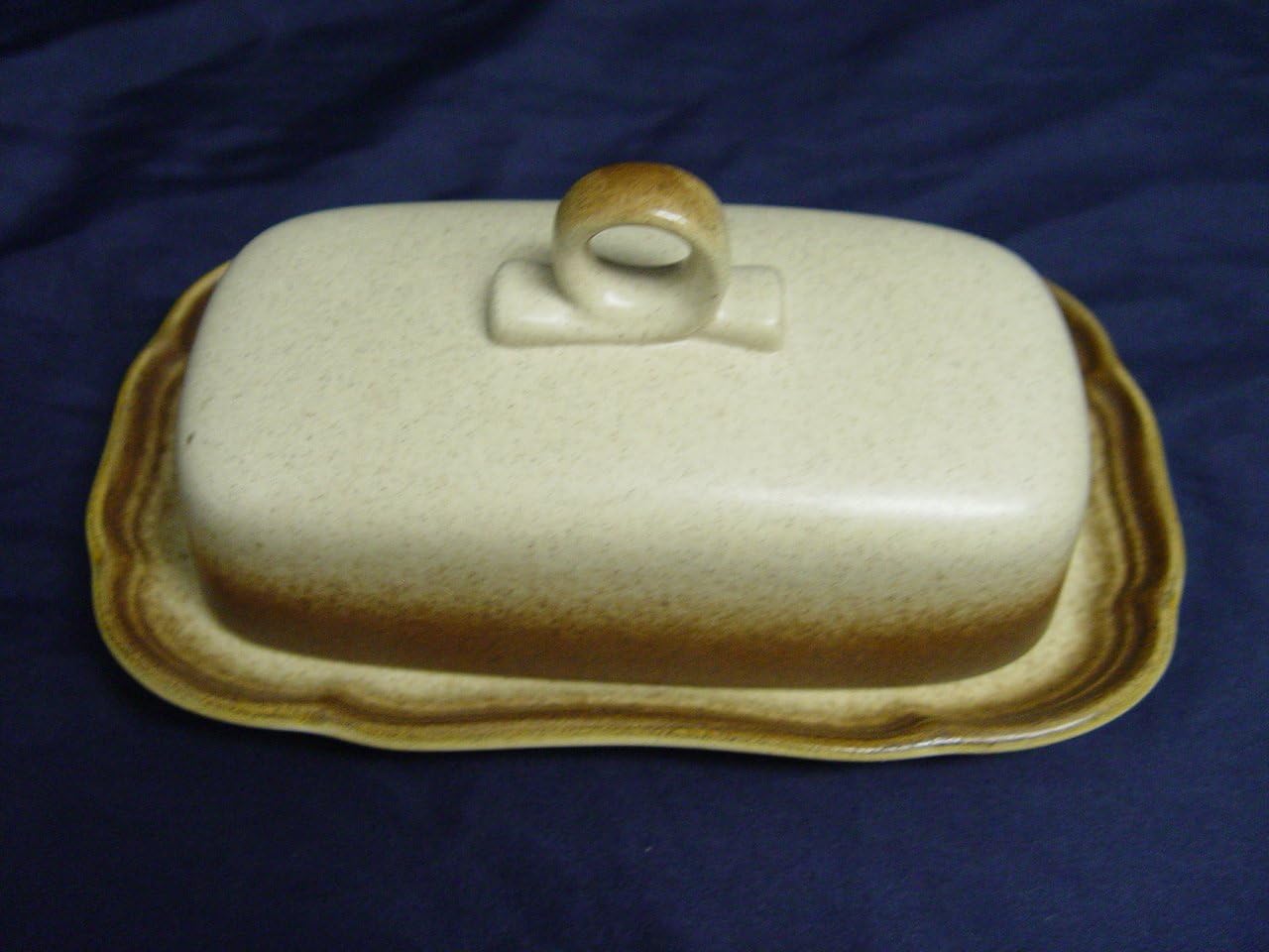 Vintage Mikasa Whole Wheat Butter Dish and Lid E8000 Japan