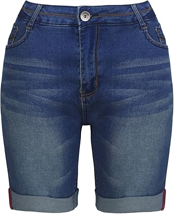ladies denim bermuda shorts uk