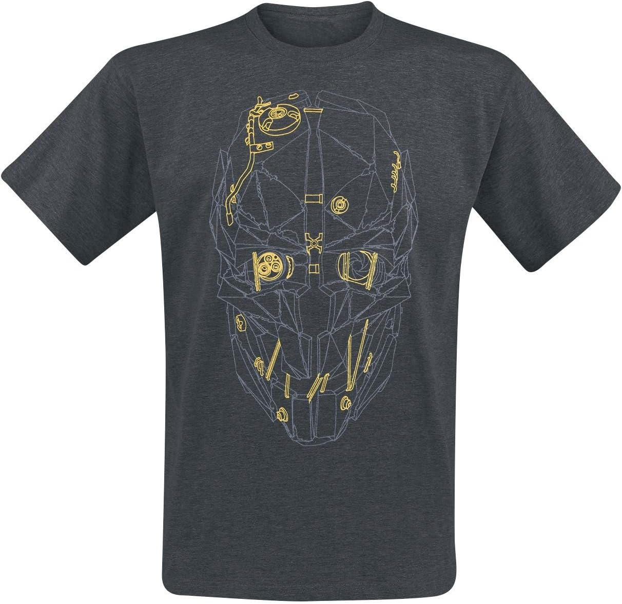 Dishonored 2 – Corvos 'Mask Gold T-Shirt Dark Grey