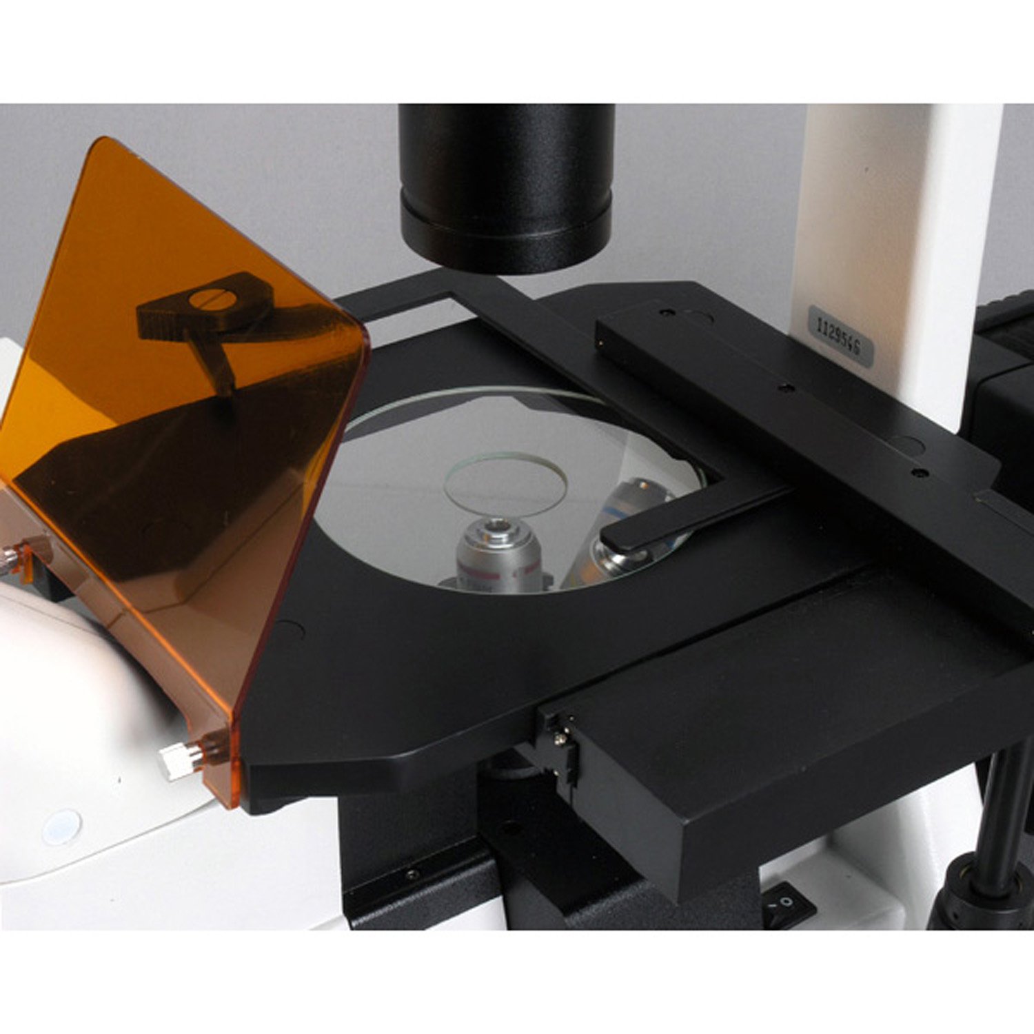 AmScope - 40x-1000x EPI Fluorescent Inverted Microscope + 5MP CCD Camera - IN300TC-FL-5MF, Black - Image 5