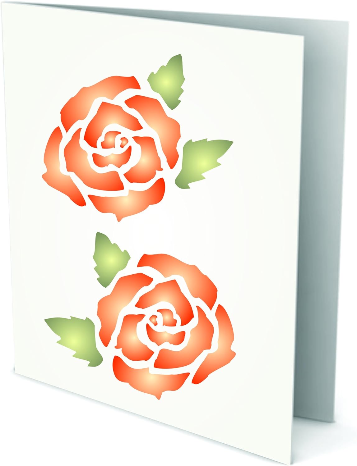 Rose Stencil - 8 x 8cm (XS) - Reusable Large Flower Pattern Plant Wall Stencil Template - Image 5