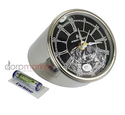 4.25 Chrome Contemporary Minimal German Design desk clock From Stainless steel