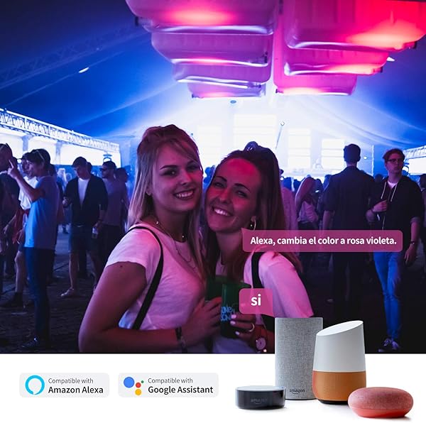 Bombilla LED Inteligente WiFi AISIRER 10W 1000LM E27 Lmpara WiFi Bombilla Luces ClidasFras RGB Funciona con Alexa Echo Echo Dot Google Home 16 Millones de Colores Equivalente 90 W 2 Pack