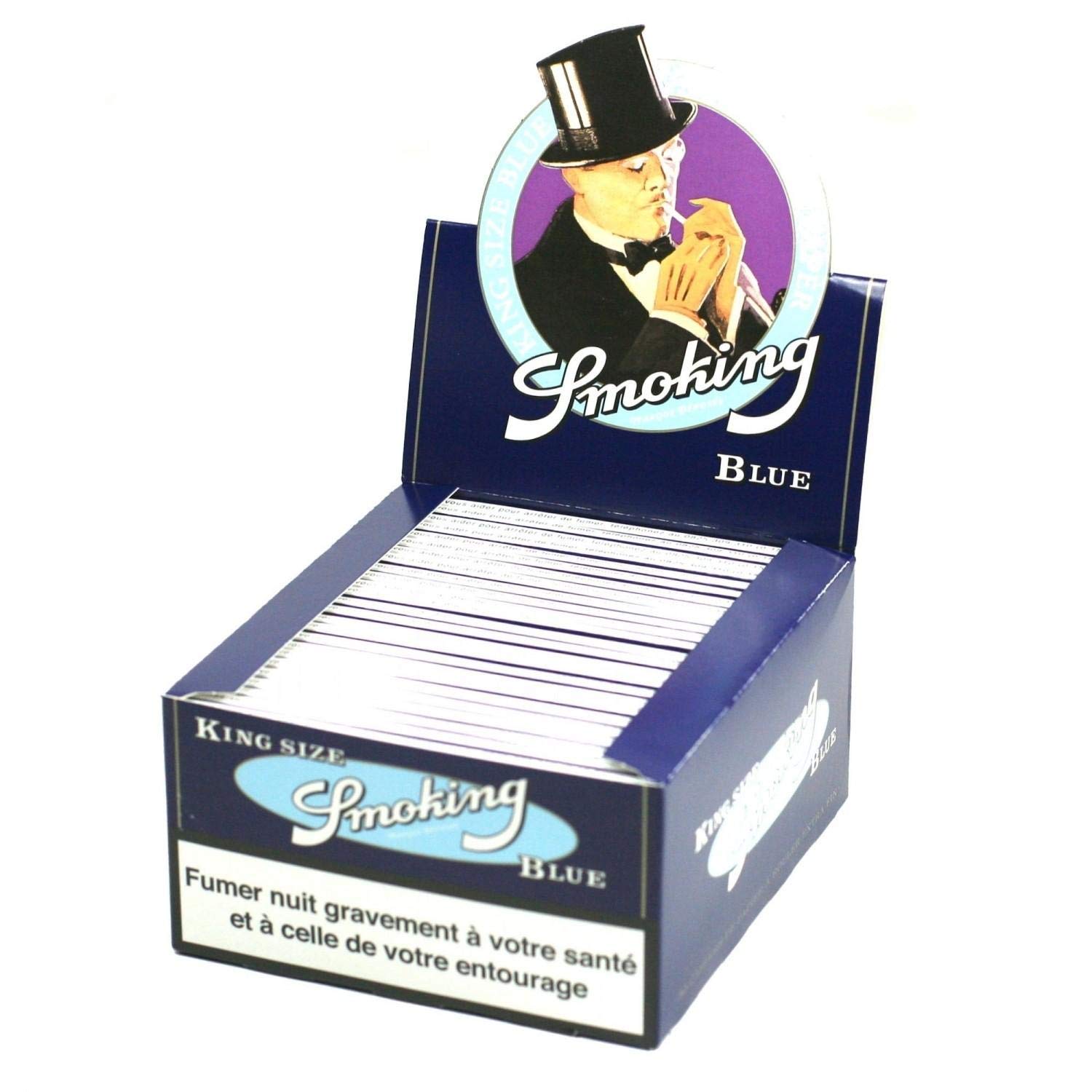 Papel de liar Smoking, caja azul de 50 librillos: Amazon.es: Hogar