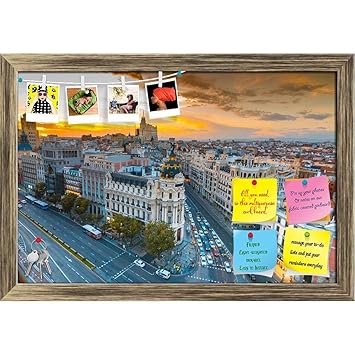 Artzfolio Panoramic View Of Gran Via Street In Madrid Spain