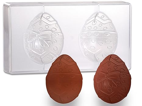 Rosenstein & Söhne Schokolade-Osterei-Form: Schokoladen-Gussform Osterei, groß (Schoko-Giessform)