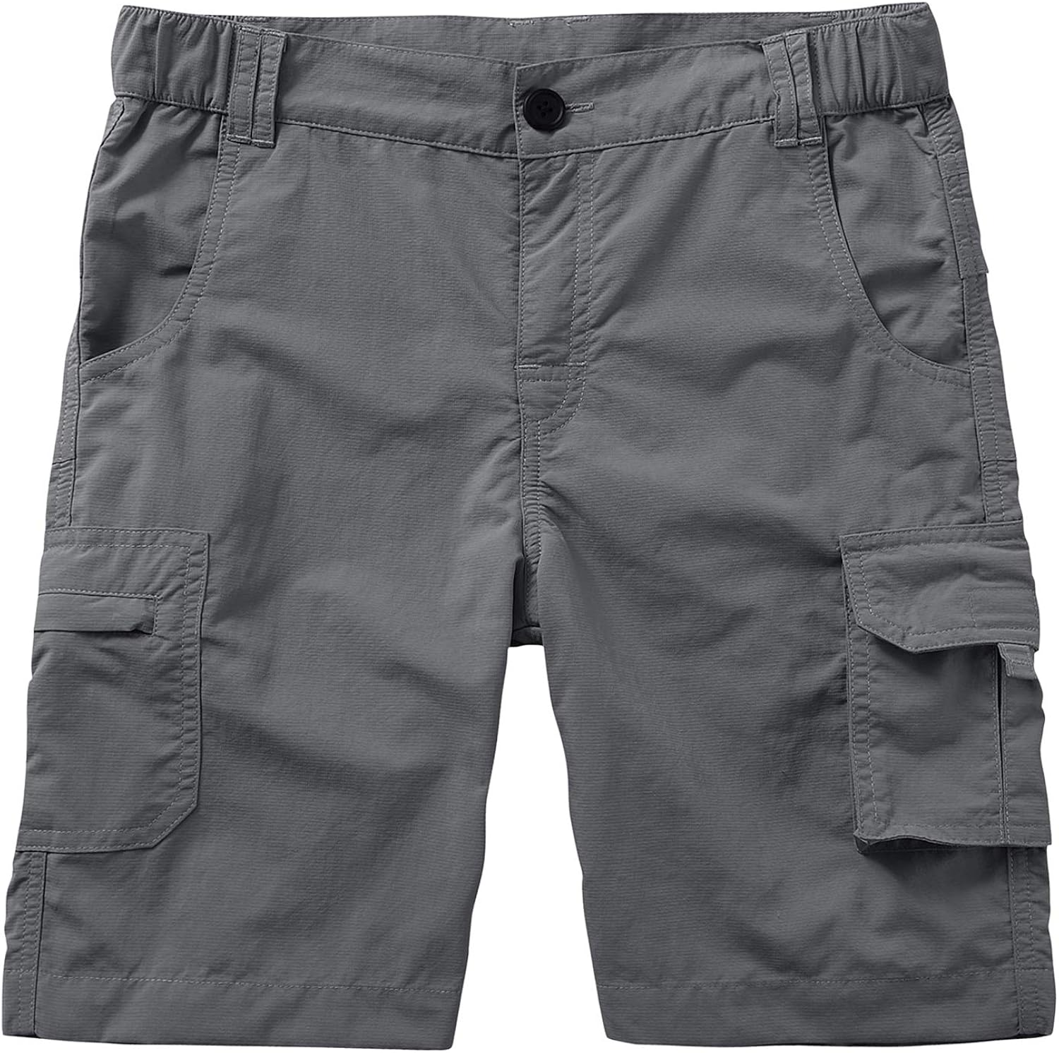 Kids Boy's Youth Hiking Casual Quick Dry Shorts, Lightweight Cargo Tatical Zipper Pockets Camping Travel Shorts: Clothing