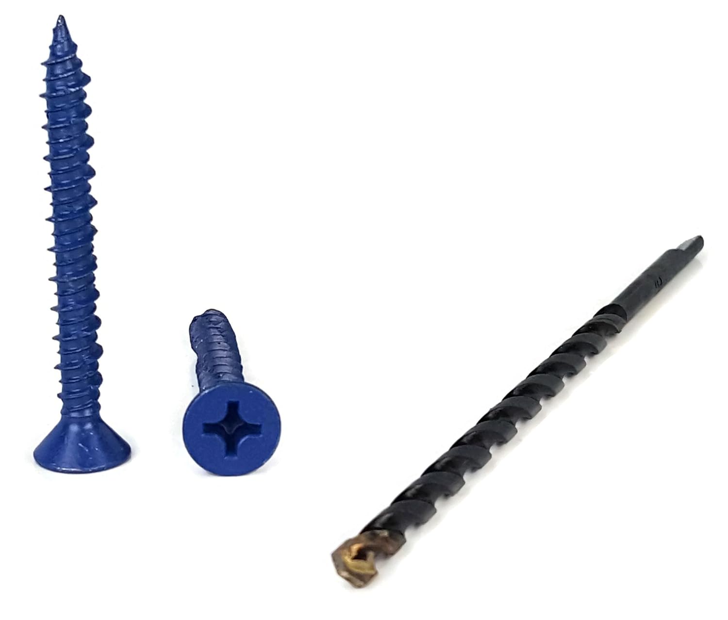 Great for Block & Brick and More Made in USA Flat Head Phillips Masonry Concrete Anchors Screws