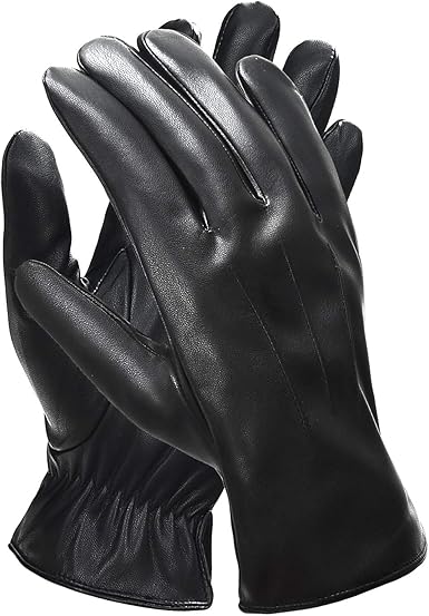 Marstomoon Men S Winter Touchscreen Black Leather Gloves Driving Outdoor Soft Warm Gloves At Amazon Men S Clothing Store