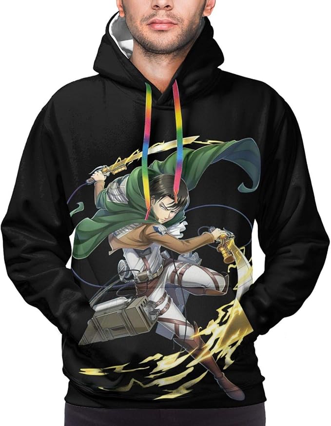 Attack On Titan Levi Ackerman Hoodie Mens 3D Printed