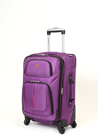 swiss gear purple luggage