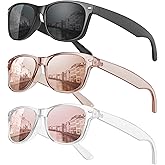 MEETSUN Classic Polarized Sunglasses for Women Men Trendy Retro Sun Glasses for Driving UV Protection (3 Pack)