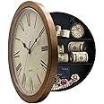 Secret Compartment, Benkaim Upgraded Silent Thickened 10 Inch Plastic Wall Clock Diversion Safe Clock with Hidden Compartment, Clock for Valuables