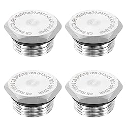 HARFINGTON 4pcs 304 Stainless Steel Pipe Plug