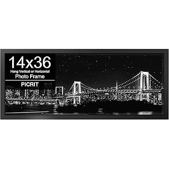 14 x 36 TALL Black Picture Frame