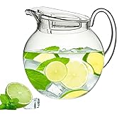 Lily's Home 115 oz Shatterproof plastic pitcher with lid, Large Capacity for both Indoor and Outdoor parties, for iced tea, lemonade, juice, margaritas, sangria and ice water