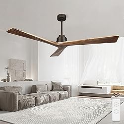 KAPOEFAN 60" Ceiling Fan No Light, Outdoor Ceiling