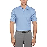Callaway Golf Polo for Men & Breathable and Stretchable Short Sleeve Shirt - Blue Large