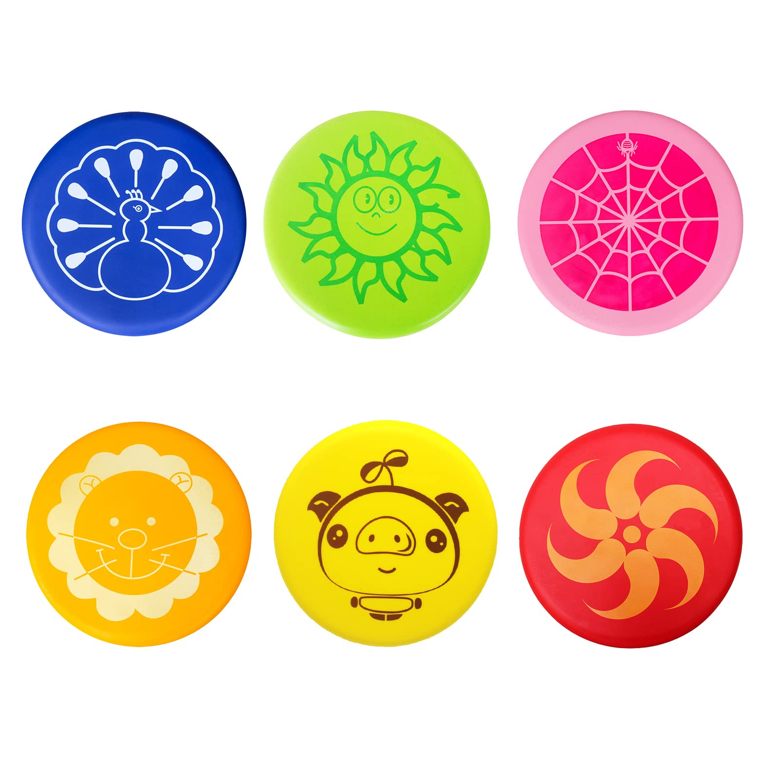 EQLEF Foam Flying Discs Kids, Soft PU Foam Flying Discs Disc Outdoor Sports Kindergarten Park Toy for Kids (muticolor)